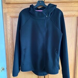 Xersion Black Hooded Utility Jacket women’s size medium